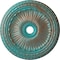 Ekena Millwork Viceroy Medallion (Canopies up to 4 7/8"), 35 1/8"OD x 4 7/8"ID x 2 1/2"P, Copper Green Patina CM35VICGS - alternate 1